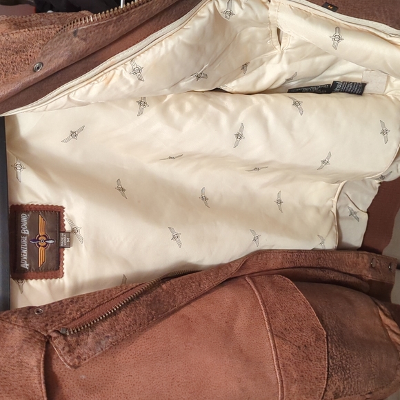 Vintage late 80s leather bomber - Picture 4 of 6